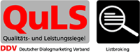 Logos des Deutscher Dialogmarketing Verband und Listbroking